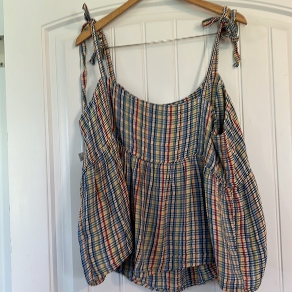 NWT Old Navy Spaghetti String Multi-Colored Crop Top XL - Picture 5 of 7